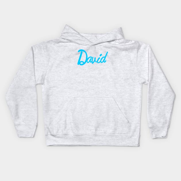 David Kids Hoodie by Badgirlart